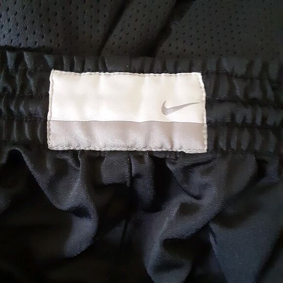 Nike Hoops Black Gray Baggy Y2k Vintage Trackpants Mens 34 Reversible - Picture 5 of 13